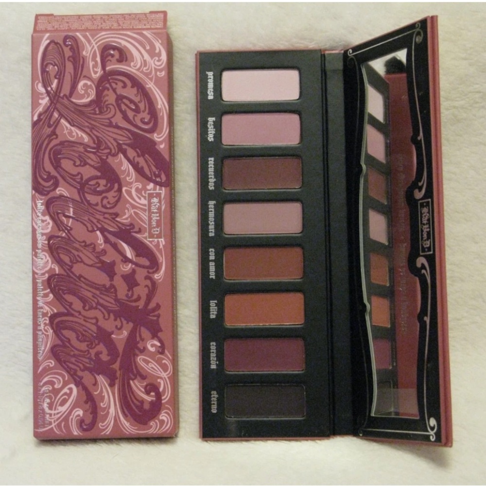 Kat Von D 'Lolita' Eyeshadow Palette Authentic Rare 8 Shade Set NIB